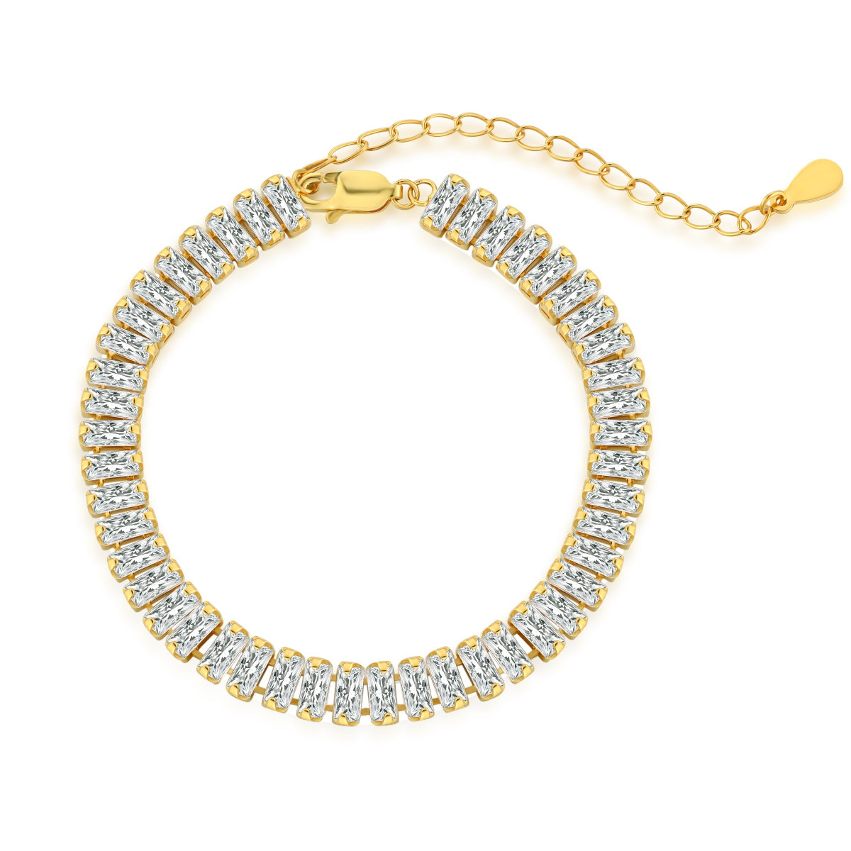 [CharmAmor]Exquisite Emerald Cut Daily Bracelet