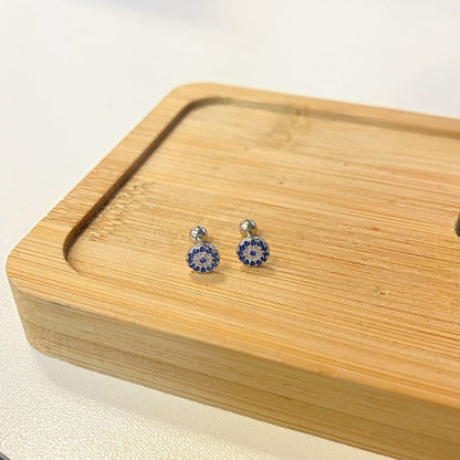 [CharmAmor]Devil's Eye Ear Bone Nail Earrings
