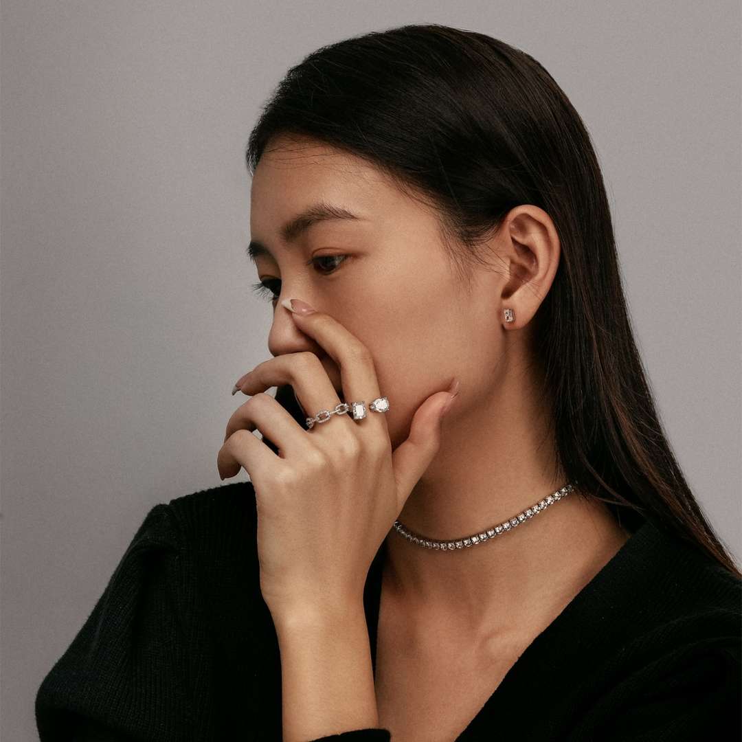 [CharmAmor]Elegant Tennis Chain Necklace