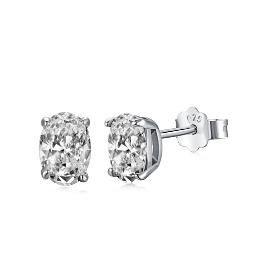 [CharmAmor]Oval Classic Dignified Elegant Earrings