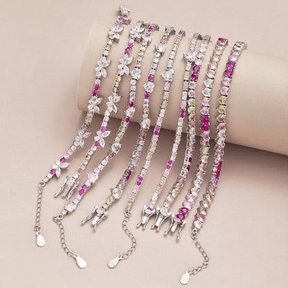 [CharmAmor]Delicate Colorful Emerald Cut Party Bracelet