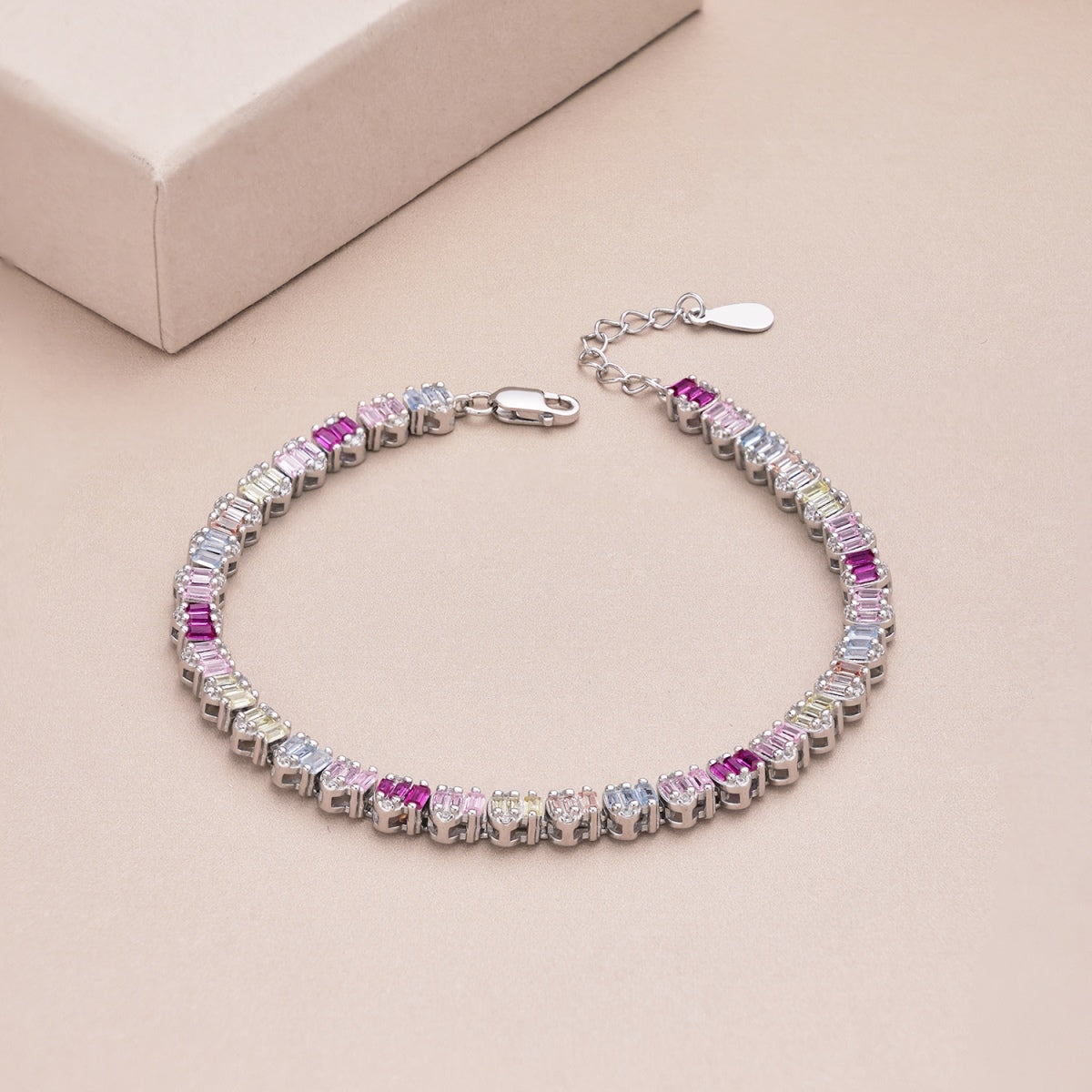 [CharmAmor]Delicate Colorful Emerald Cut Party Bracelet