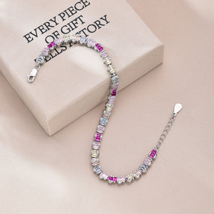 [CharmAmor]Delicate Colorful Emerald Cut Party Bracelet