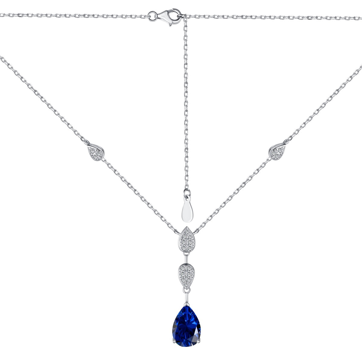 [CharmAmor]Dazzling Pear Cut Necklace