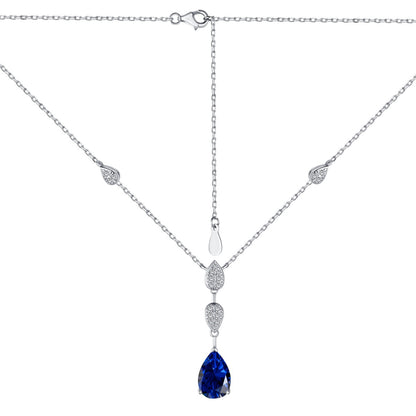 [CharmAmor]Dazzling Pear Cut Necklace