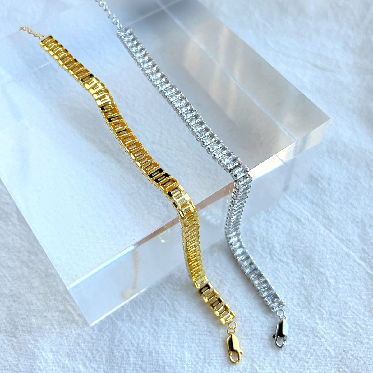[CharmAmor]Exquisite Emerald Cut Daily Bracelet