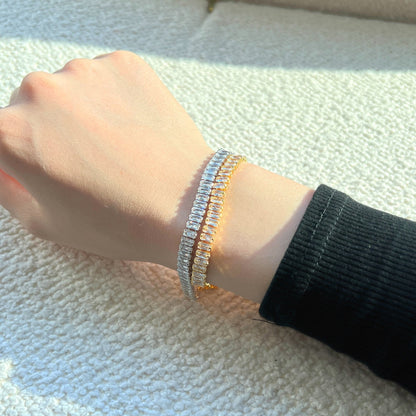 [CharmAmor]Exquisite Emerald Cut Daily Bracelet