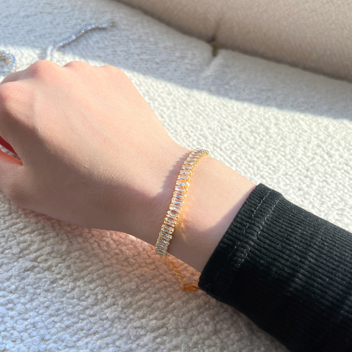 [CharmAmor]Exquisite Emerald Cut Daily Bracelet