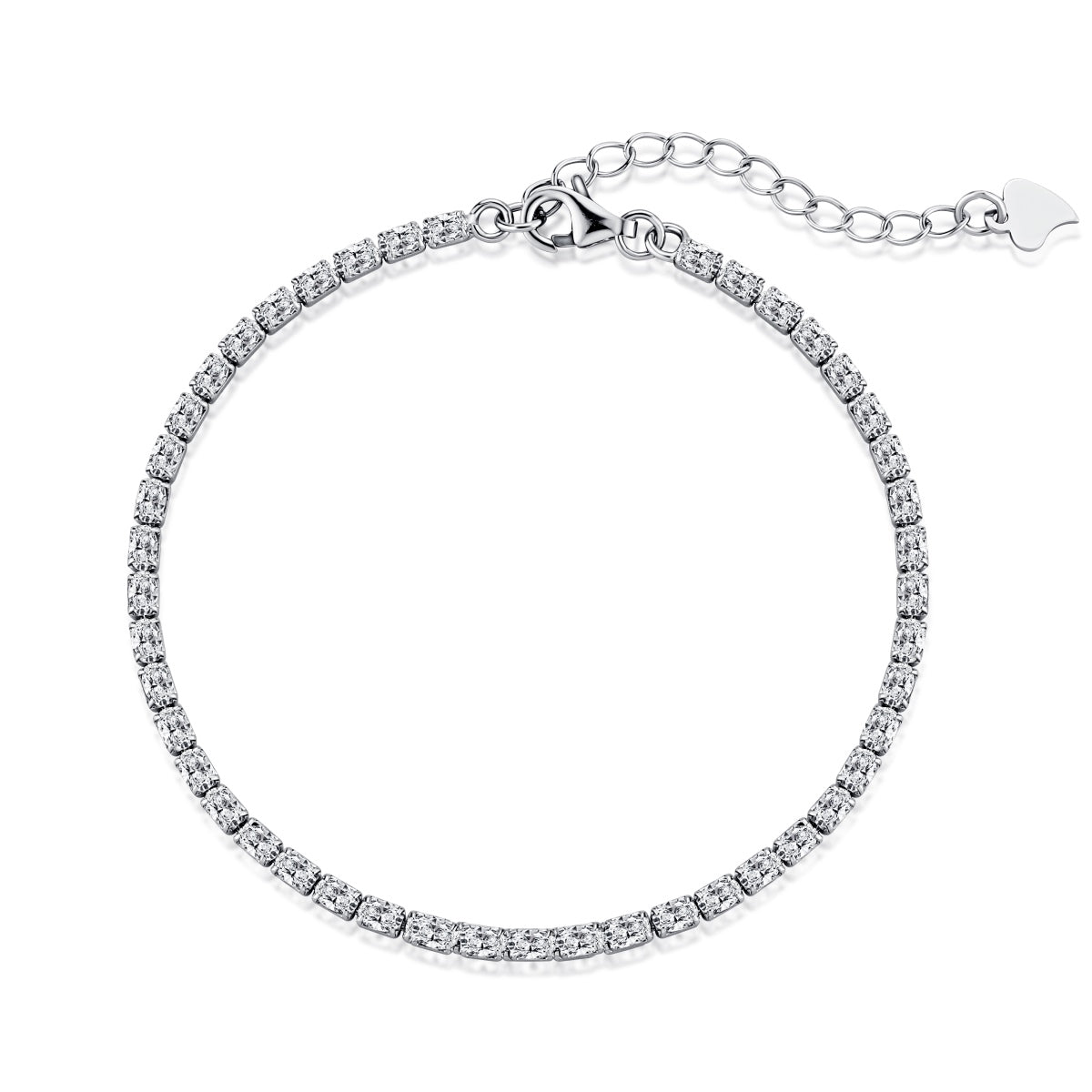 [CharmAmor]Elegant Emerald Cut Daily Bracelet