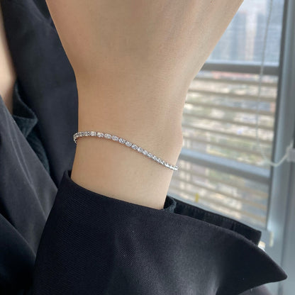 [CharmAmor]Elegant Emerald Cut Daily Bracelet