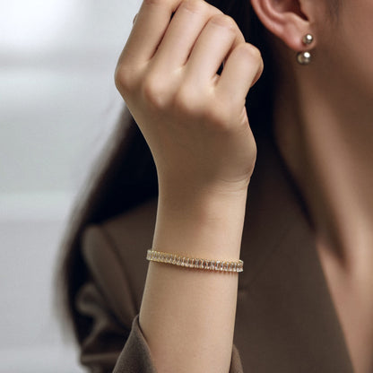 [CharmAmor]Exquisite Emerald Cut Daily Bracelet
