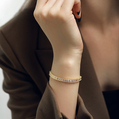 [CharmAmor]Exquisite Emerald Cut Daily Bracelet