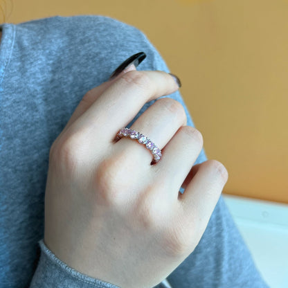 [CharmAmor]Eternity Round Cut Tennis Ring