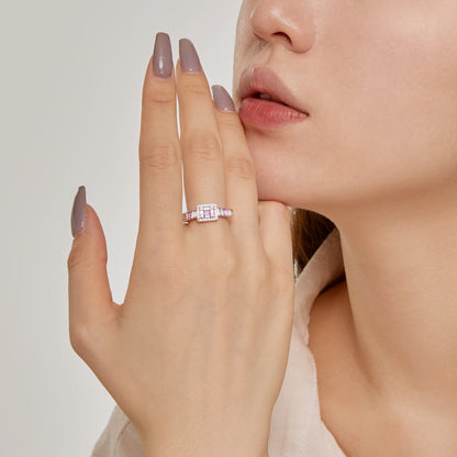 [CharmAmor]Exquisite Colorful Radiant Cut Party Ring