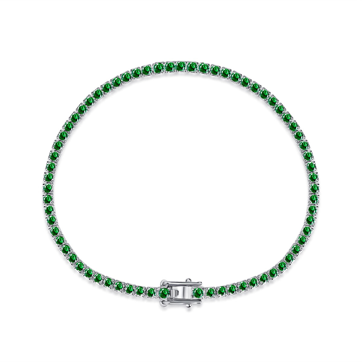 [CharmAmor]Dazzling Colorful Round Cut Daily Bracelet