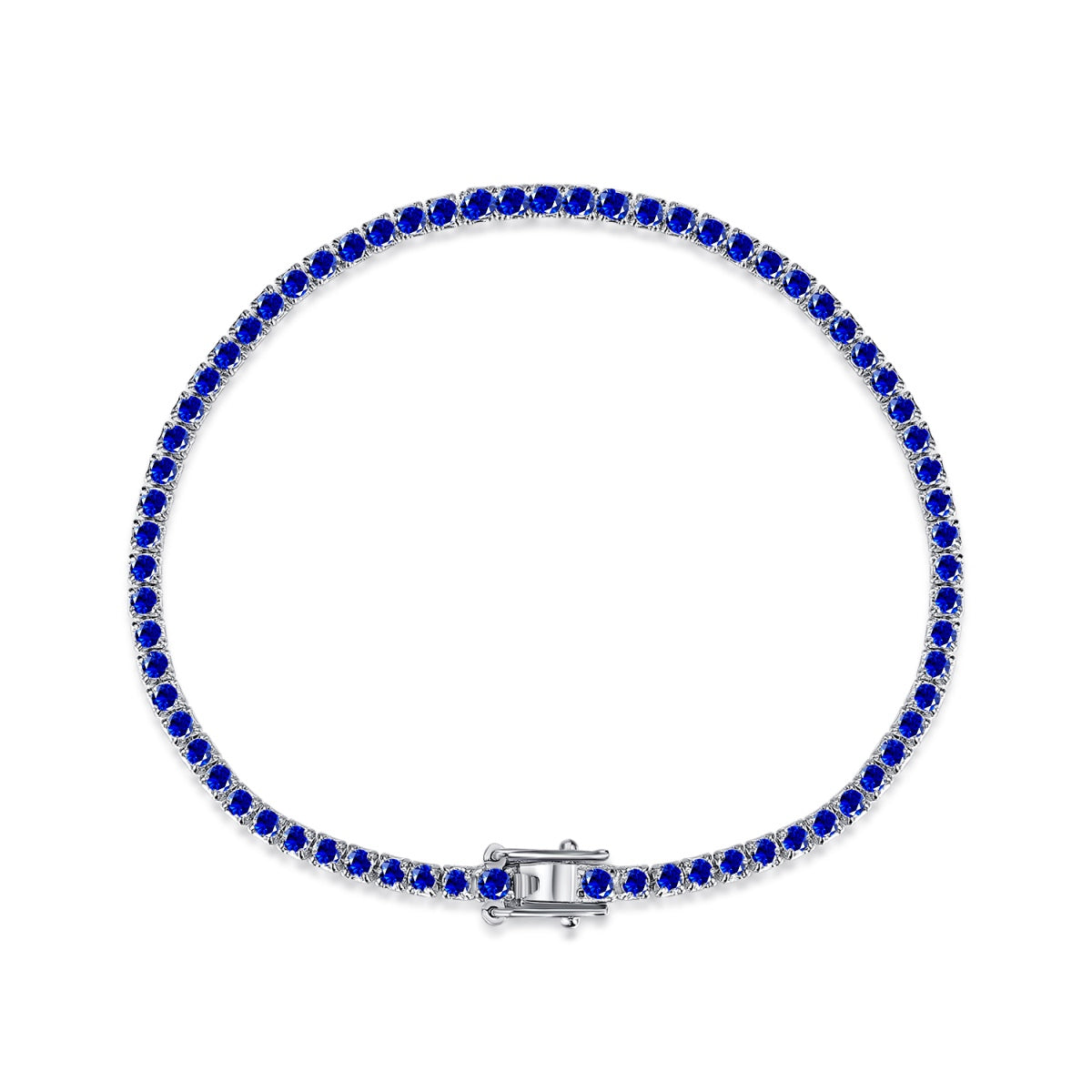 [CharmAmor]Dazzling Colorful Round Cut Daily Bracelet