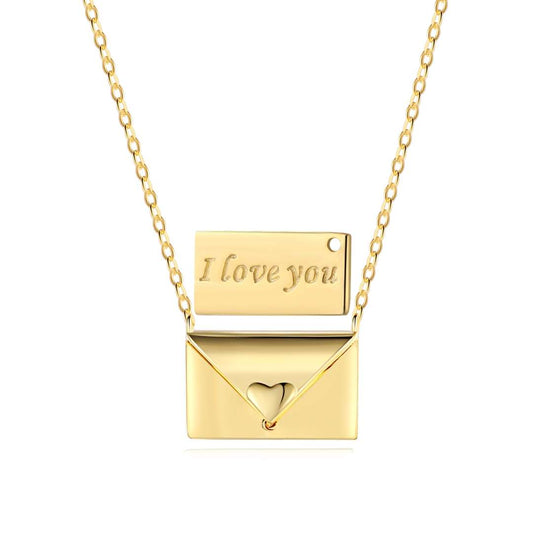 [CharmAmor]Envelope Heart Shape Mother's Day Necklace