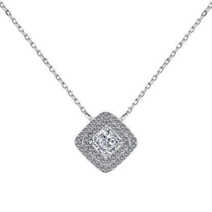 [CharmAmor]Sparkling Asscher Cut Necklace