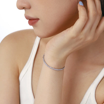 [CharmAmor]Dazzling Sparkling Round Cut Daily Bracelet