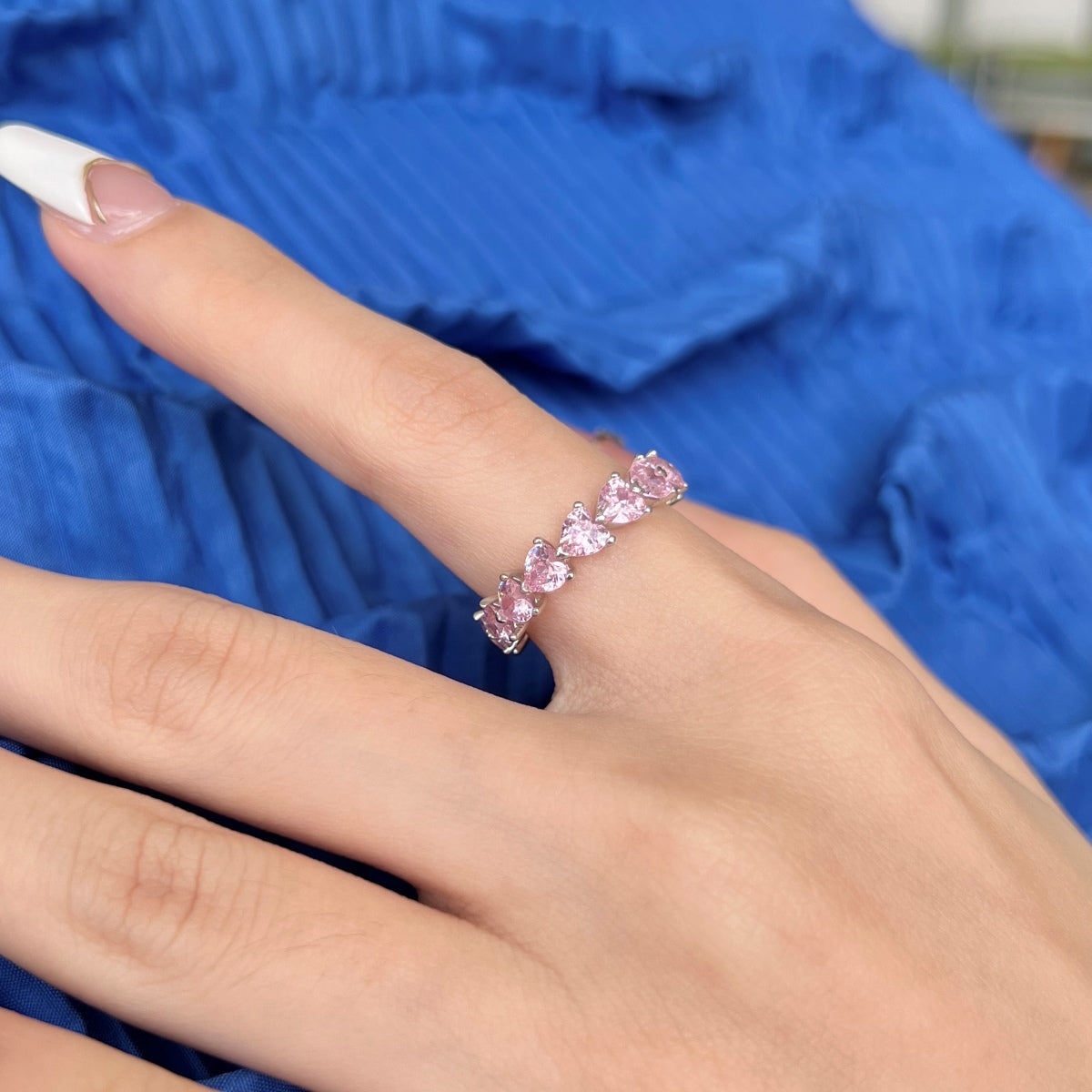 [CharmAmor]0.25 Carat Radiant Romance Heart Cut Lover Ring