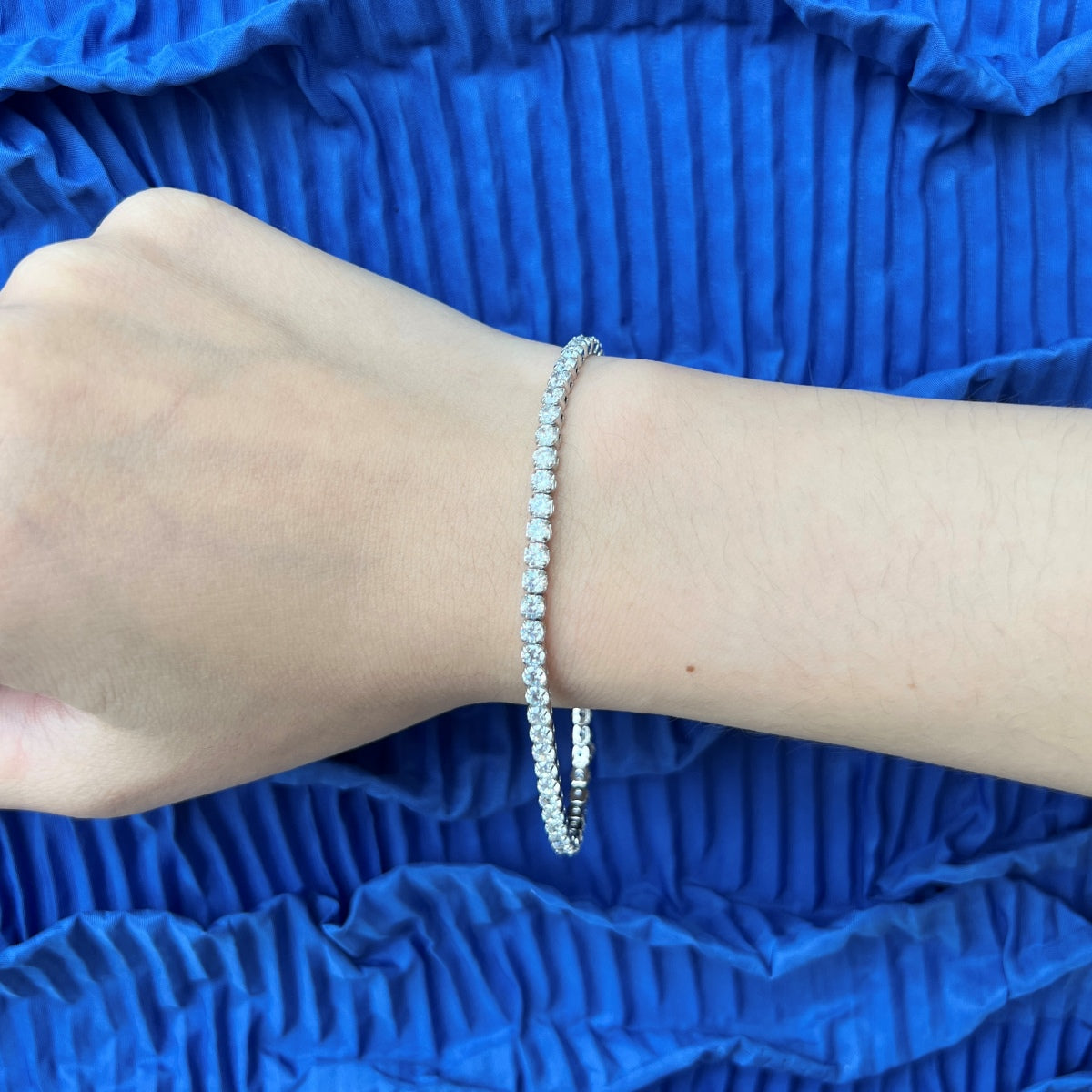 [CharmAmor]Sparkling Round Cut Daily Bracelet