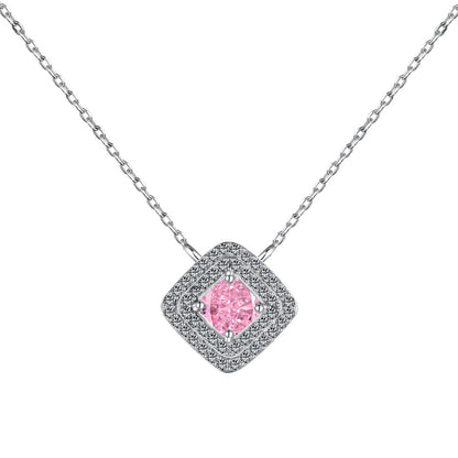 [CharmAmor]Sparkling Asscher Cut Necklace