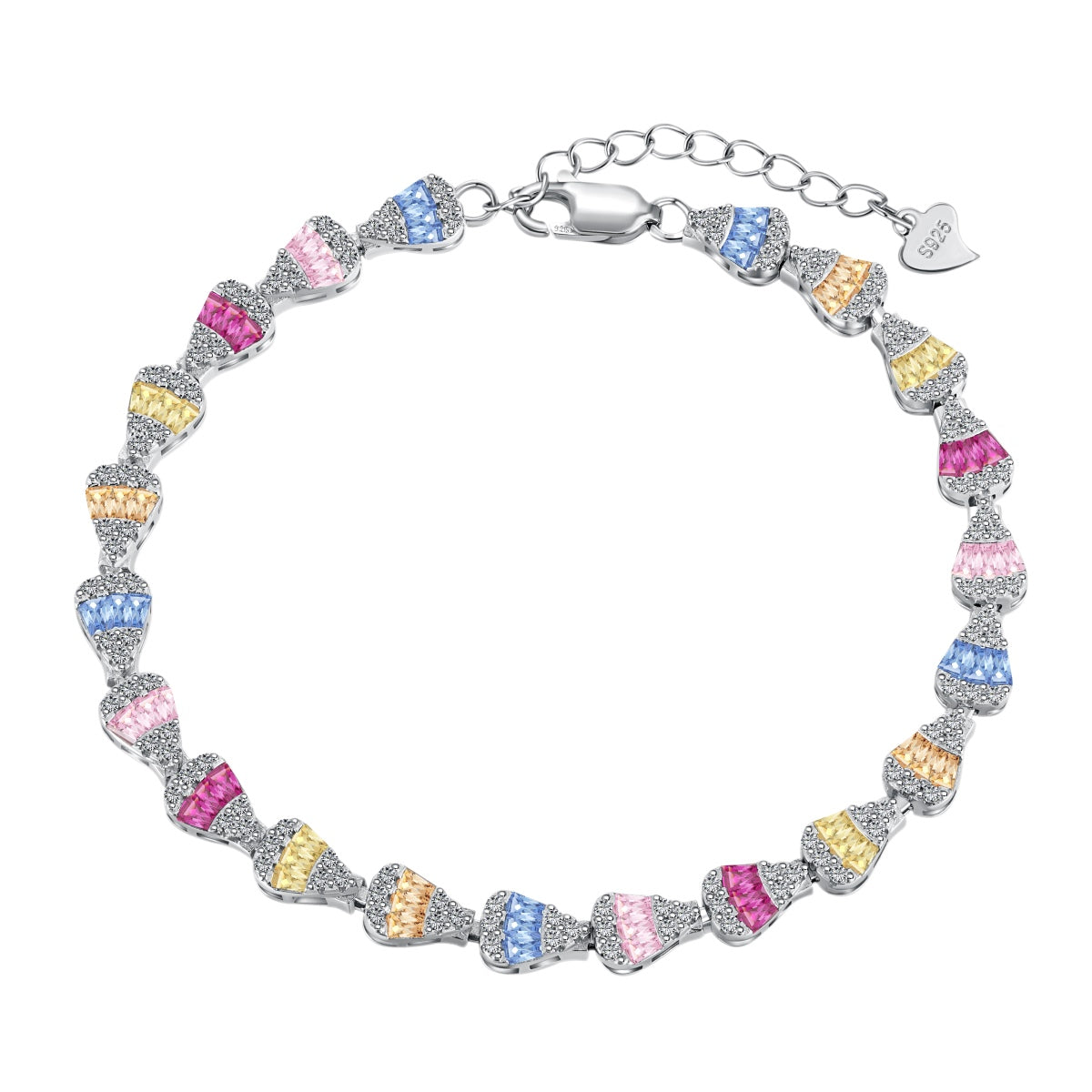 [CharmAmor]Radiant Water Drop Shape Daily Bracelet