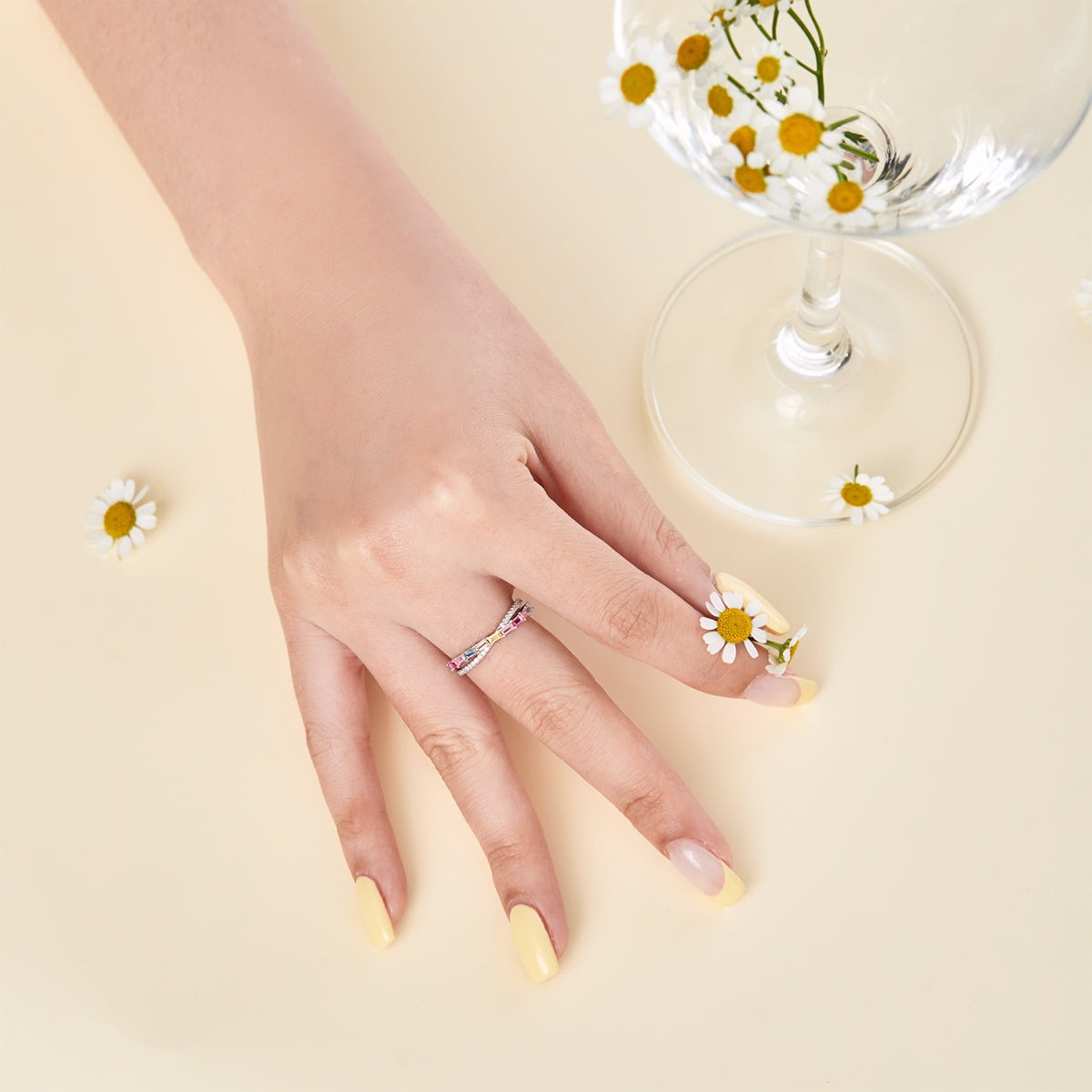 [CharmAmor]Energetic Elegant Radiant Cut Party Ring