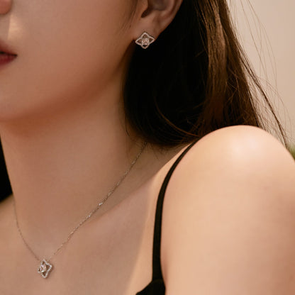 [CharmAmor]Elegant Star Shape Princess Cut Daily Earrings
