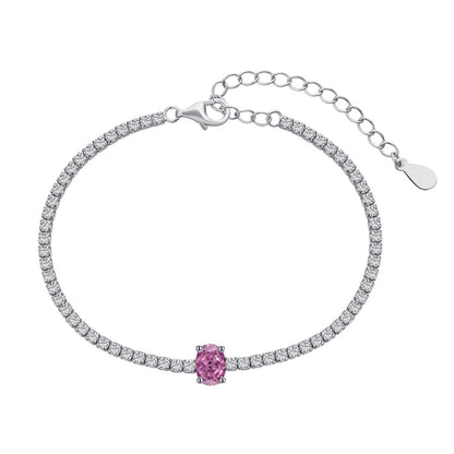 [CharmAmor]0.75 Carat Exquisite Oval Cut Daily Bracelet