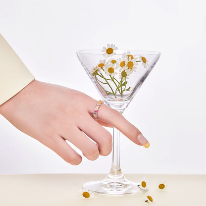 [CharmAmor]Dazzling Polychromatic Multi cut Daily Ring
