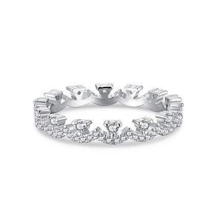 [CharmAmor]Elegant Resplendent Round Shape Party Ring