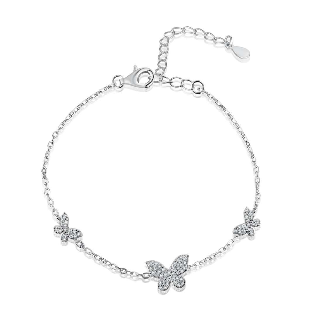 [CharmAmor]Delicate Butterfly Pendant Bracelet