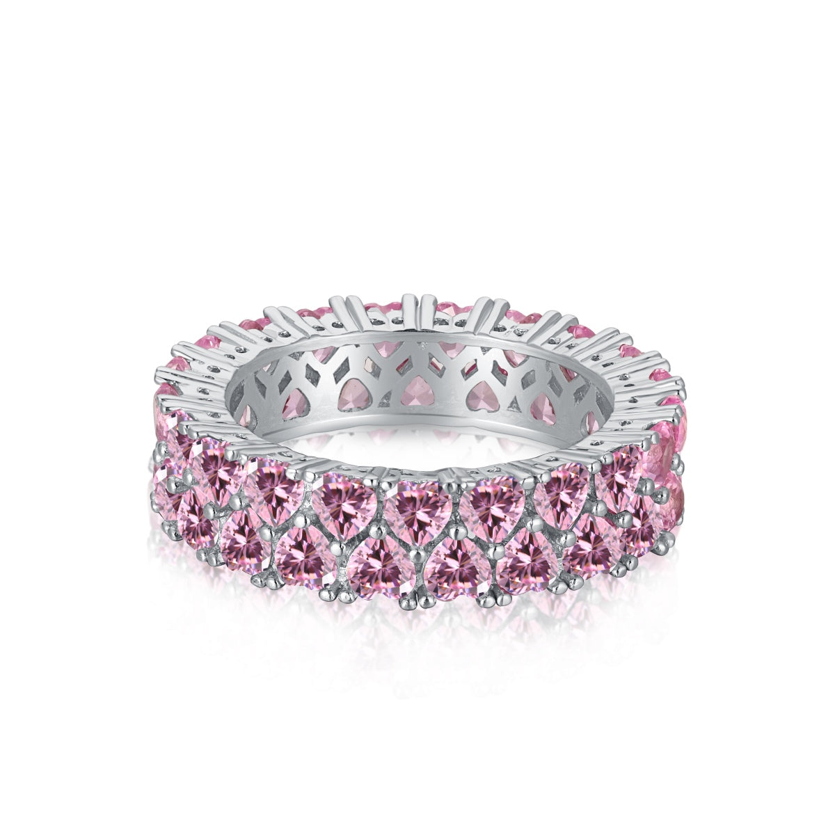 [CharmAmor]Sparkling Full Heart Ring
