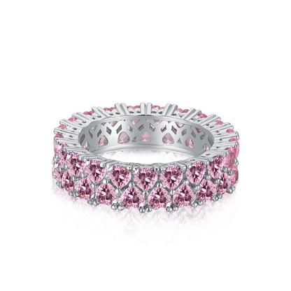 [CharmAmor]Sparkling Full Heart Ring