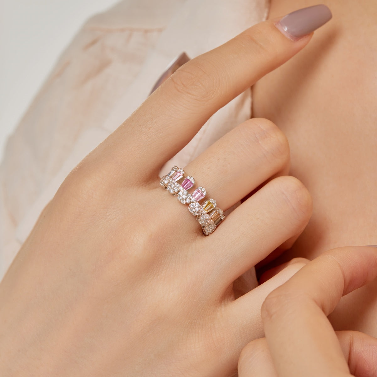 [CharmAmor]Gorgeous Radiant Cut Daily Ring