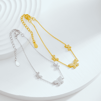 [CharmAmor]Delicate Butterfly Pendant Bracelet
