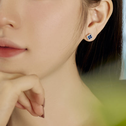 [CharmAmor]Four-Leaf Clover Flower Shaped Earrings