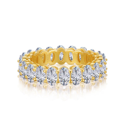 [CharmAmor]Ornate Oval Cut Tennis Ring