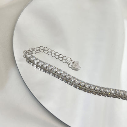 [CharmAmor]Sparkling Round Cut Daily Bracelet