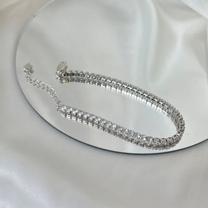 [CharmAmor]Sparkling Round Cut Daily Bracelet