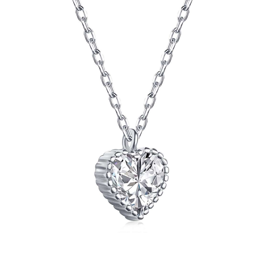 [CharmAmor]Ornate Heart Shape Necklace