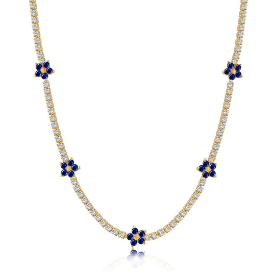 [CharmAmor]Luxurious Colorful Flower Tennis Necklace
