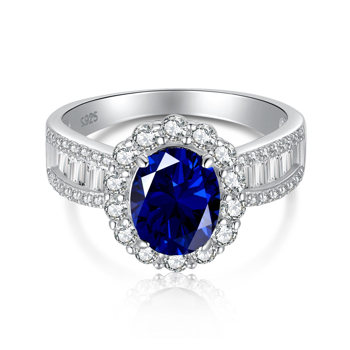 [CharmAmor]1.5 Carat Dazzling Charming Oval Cut Banquet Ring