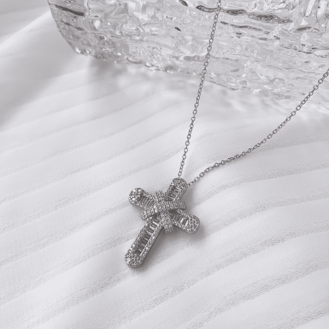 [CharmAmor]Gypsophila With Dimonds Necklace