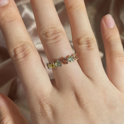 [CharmAmor]0.25 Carat Radiant Romance Heart Cut Lover Ring