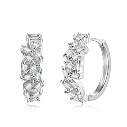 [CharmAmor]Dazzling Colorful Emerald Cut Daily Earrings