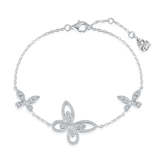 [CharmAmor]Delicate Butterfly Pendant Bracelet
