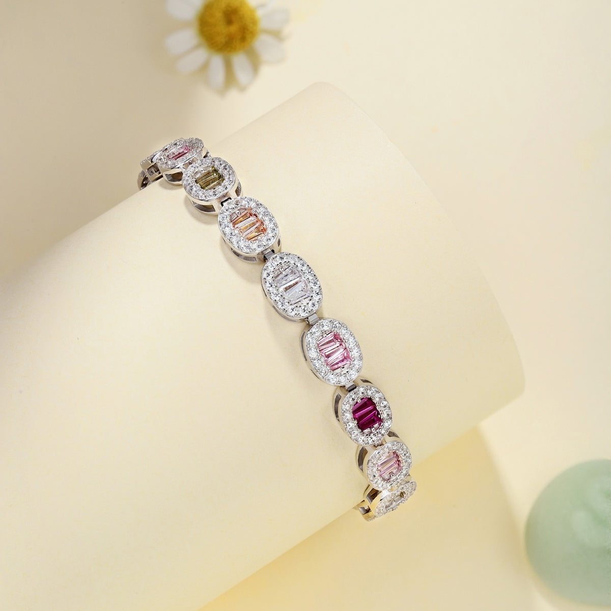 [CharmAmor]Exquisite Ornate Emerald Cut Daily Bracelet