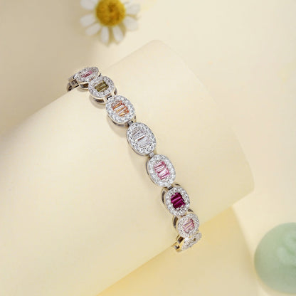 [CharmAmor]Exquisite Ornate Emerald Cut Daily Bracelet